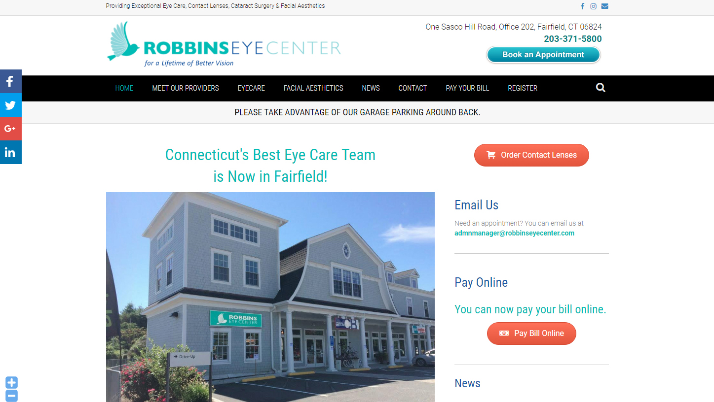 Robbins Eye Center<br />Ophthalmologist